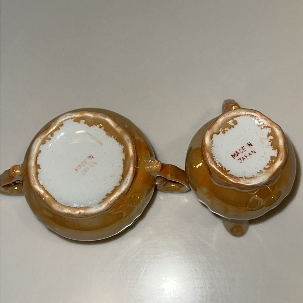 MADE IN JAPAN Gold Lusterware Tea Set - Picture 11 of 12